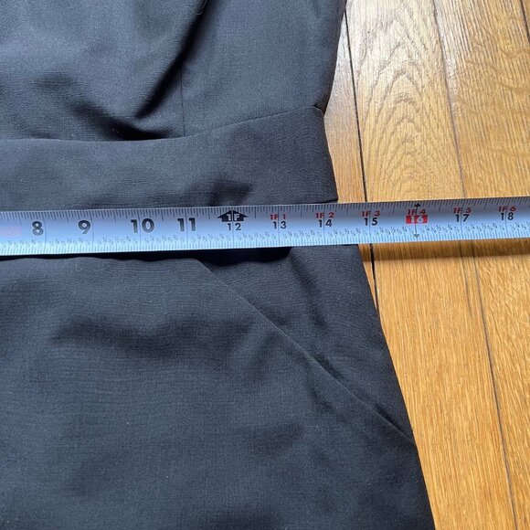 J.Crew Size 4 Black Suiting Lightweight Wool Tailored Sleeveless Sheath Career - Picture 8 of 16